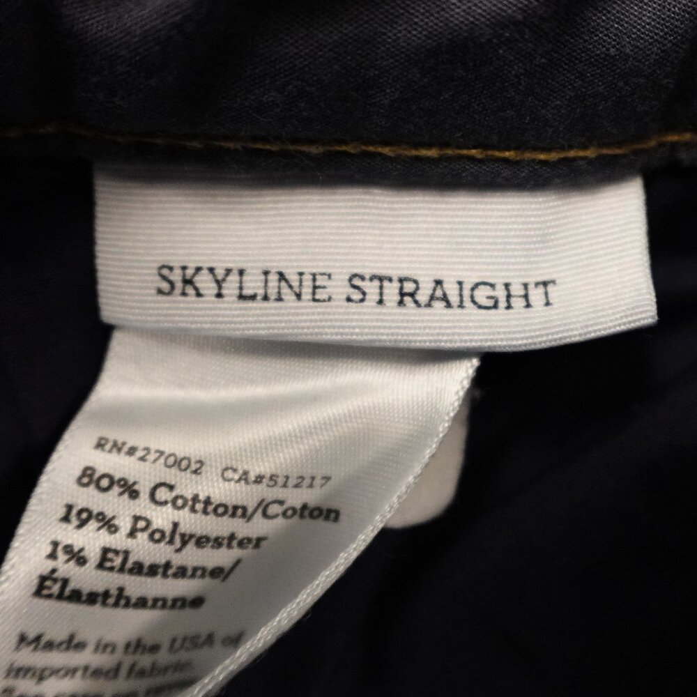 PAIGE Indigo Stream Mid Rise Straight Leg Jeans 26 - Picture 11 of 13